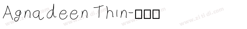 Agnadeen Thin字体转换